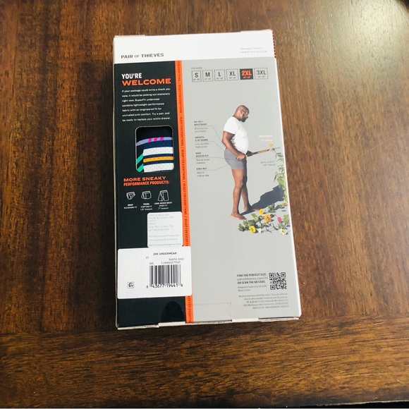 Pair of thieves 2PK boxer brief shoots and ladder super fit  violet .Size XXL - Picture 2 of 5